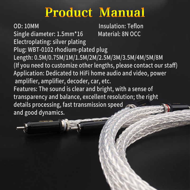 Xangsane-8N-8AG-A-pair-of-OCC-silver-plated-audio-signal-cable-16-single-braided-power-amplifier-speakerrca-to-rca-cable-hifi-2255801041575740