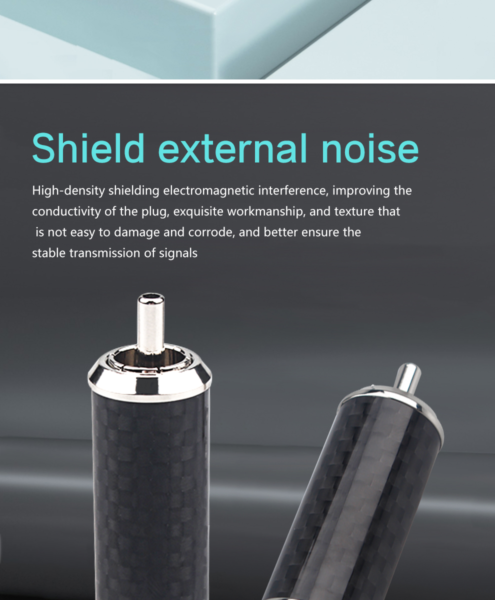 Xangsane-OEM-Brass-Copper-blackwhite-Rhodium-Plated-Hollow-Out-Design-Carbon-Fiber-RCA-Lotus-plug-Audio-signal-cable-plug-2255800297662250