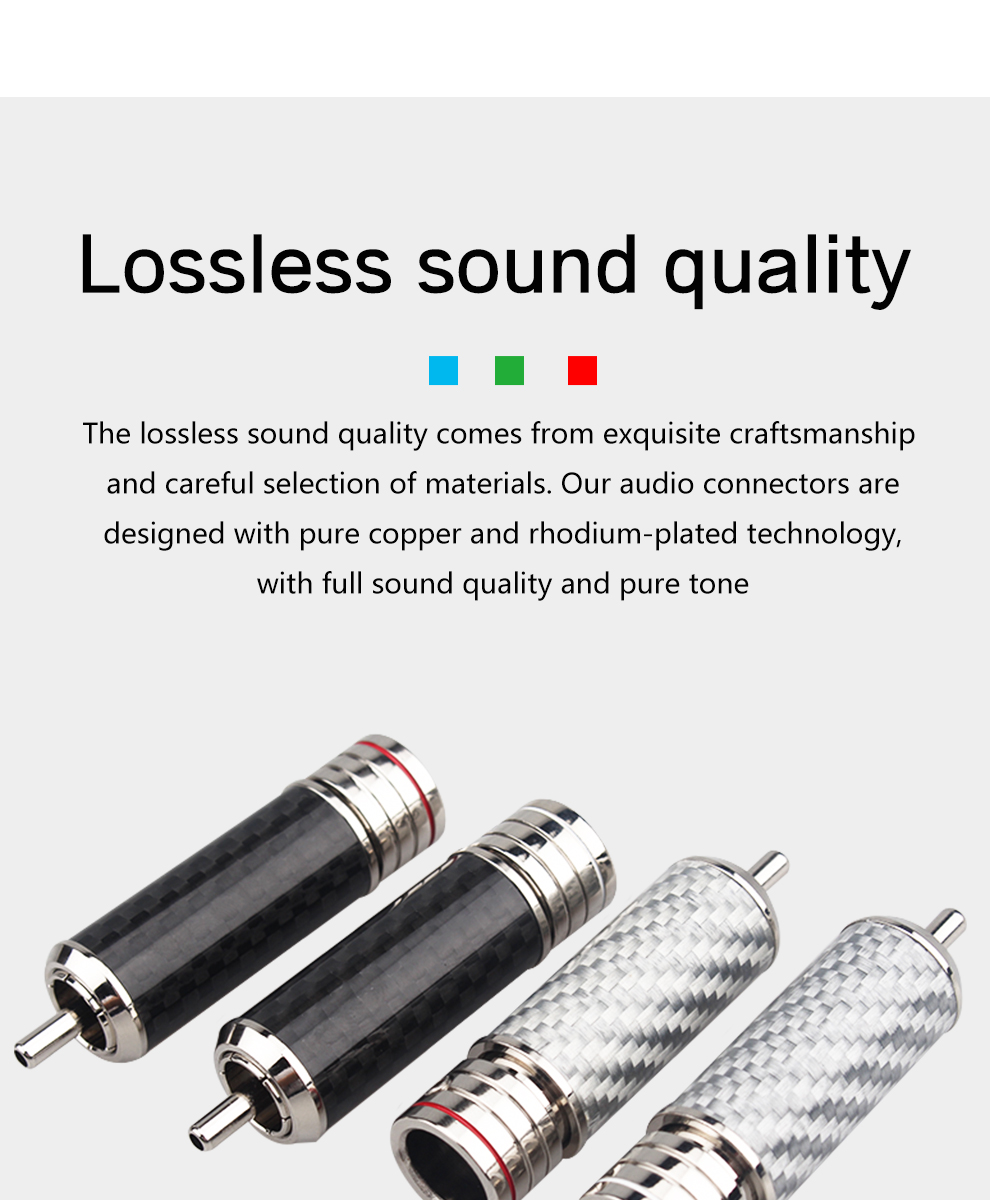 Xangsane-OEM-Brass-Copper-blackwhite-Rhodium-Plated-Hollow-Out-Design-Carbon-Fiber-RCA-Lotus-plug-Audio-signal-cable-plug-2255800297662250
