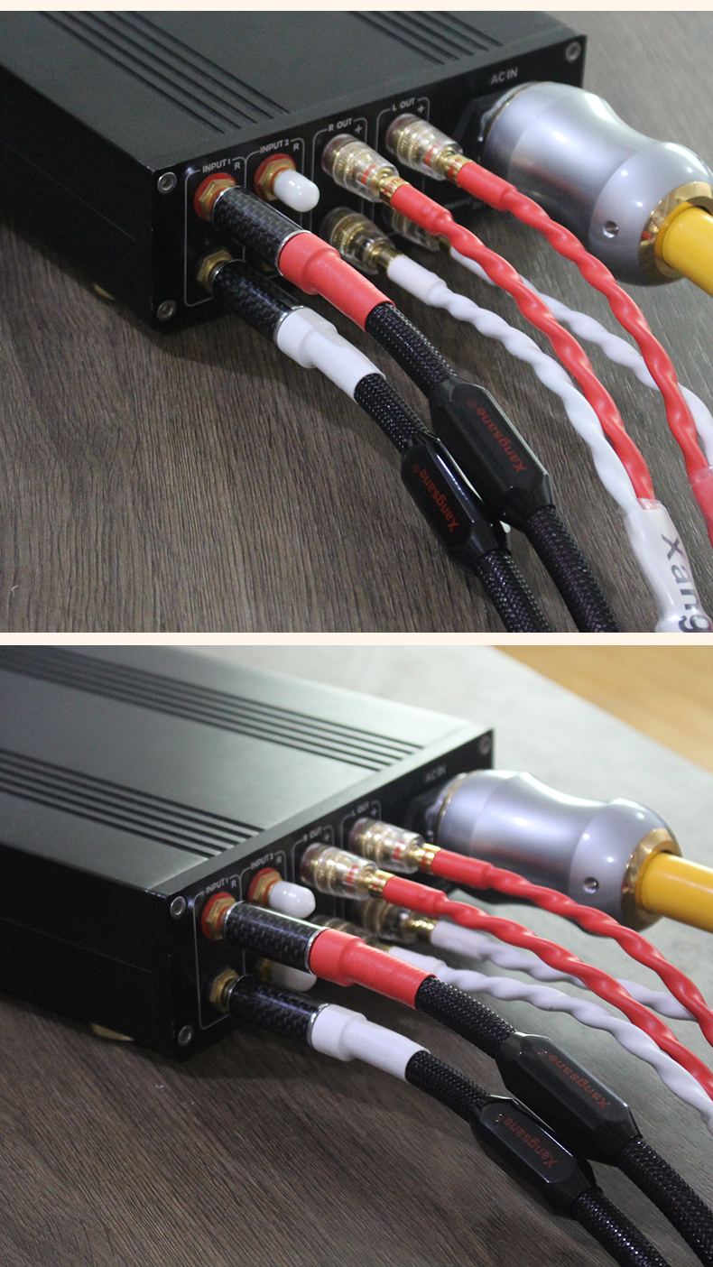 Xangsane-Rectangular4N-Sterling-Silver-Conductor-High-Density-Shielding-HIFI-Audio-Signal-carbon-fibre-rca-to-rca-cable-hifi-2251832862300462