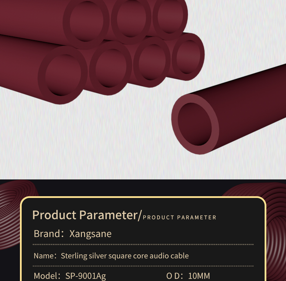 Xangsane-square-core-4N-pure-silver-conductor-high-density-shielded-HIFI-audio-signal-cable-RCA-connecting-cable-XLR-bulk-cable-2251832818970285