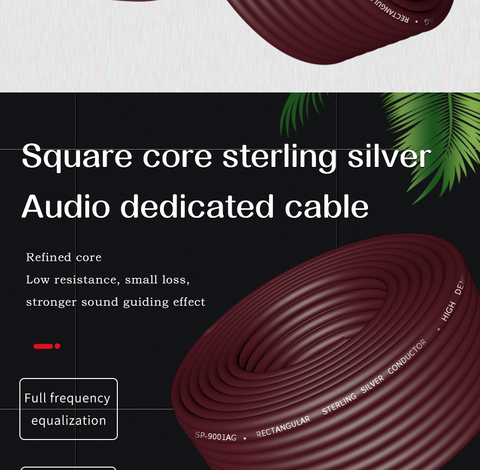 Xangsane-square-core-4N-pure-silver-conductor-high-density-shielded-HIFI-audio-signal-cable-RCA-connecting-cable-XLR-bulk-cable-2251832818970285