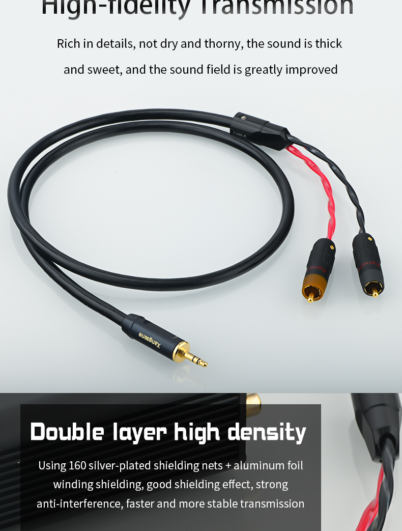 xangsane-sterling-silver-4N-audio-cable-one-point-two-35mm-to-2RCA-double-lotus-conversion-head-desktop-host-to-power-amplifier-3256803978216593